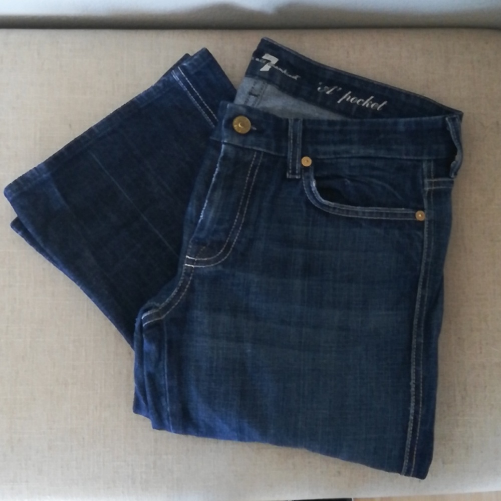 7 for All Mankind 'A' Pocket Wide Leg Jeans